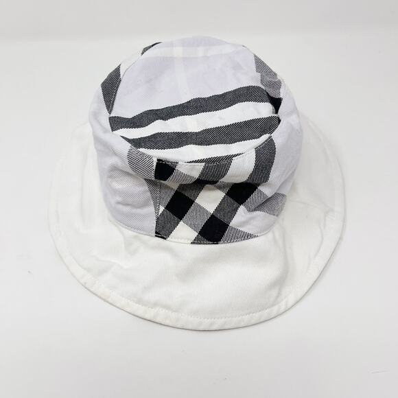Burberry Reversible Bucket Hat Nova Check White Lilac Purple Black Cotton Womens main image 12